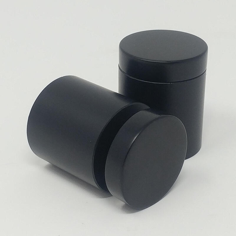  Entretoises Murales (Filetées) Noir mat–  ∅ 25mm (1″) Projection 25mm (1″) 