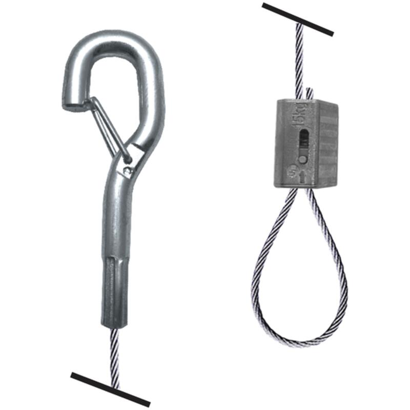 Kit de suspension 13' (4m) Crochet - Galet aujustable