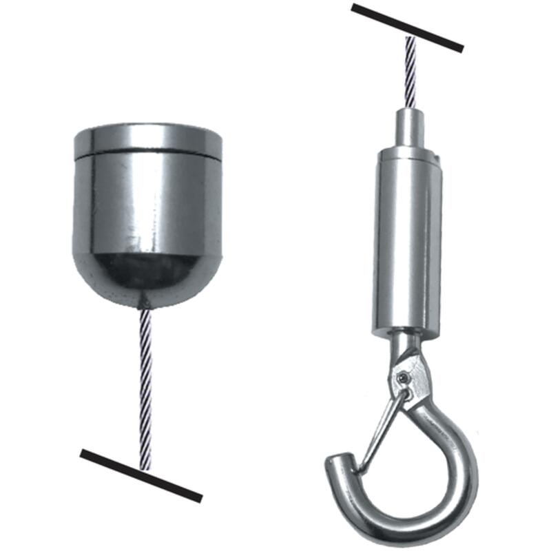 Kit de suspension 13' (4m) Embout plafond - Crochet