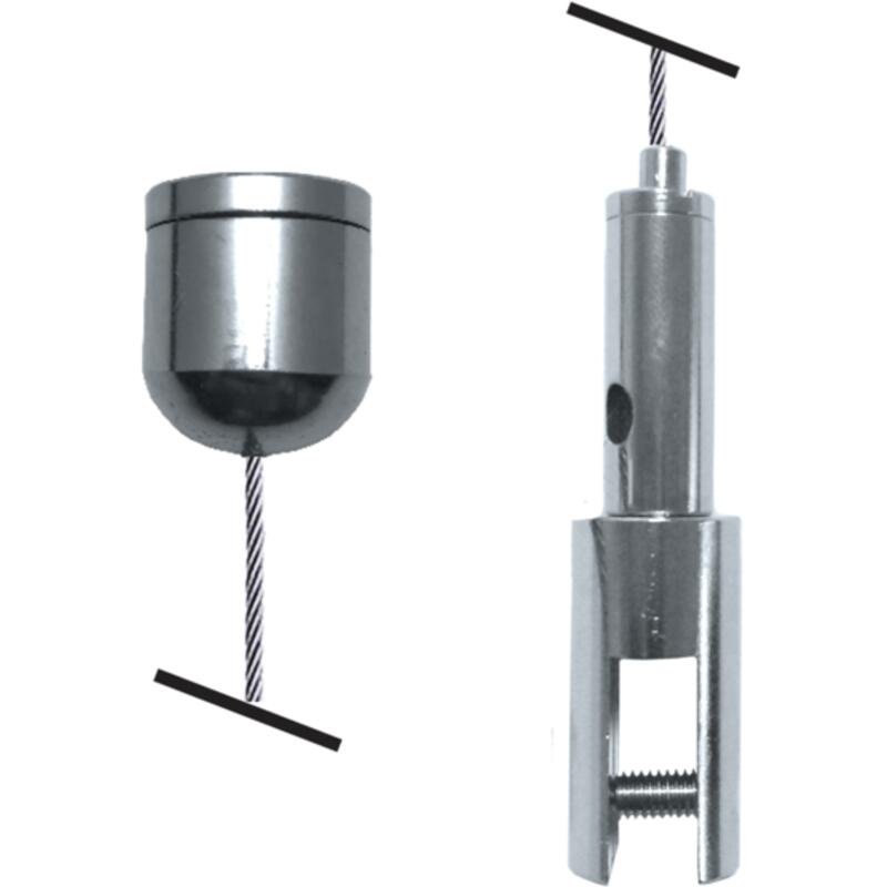 Kit de suspension 6,5' (2m) Embout plafond - Suspension 6mm