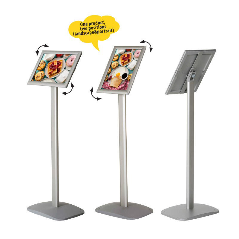 Porte menu incliné sur pied – 11″ X 17″ reversible